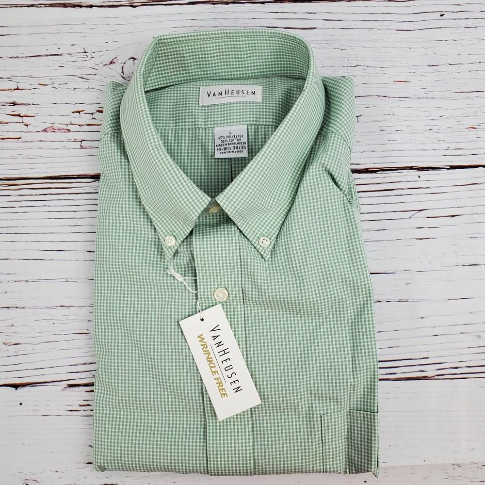 Van Heusen Button Down Dress Shirt NWT